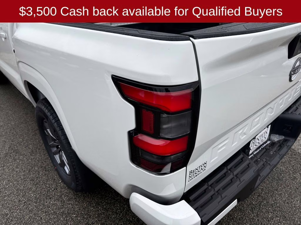 2026 Glacier White Nissan Frontier SV 4X4 Truck