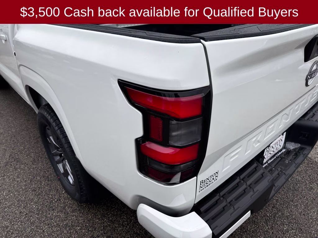 2026 Glacier White Nissan Frontier SV 4X4 Truck