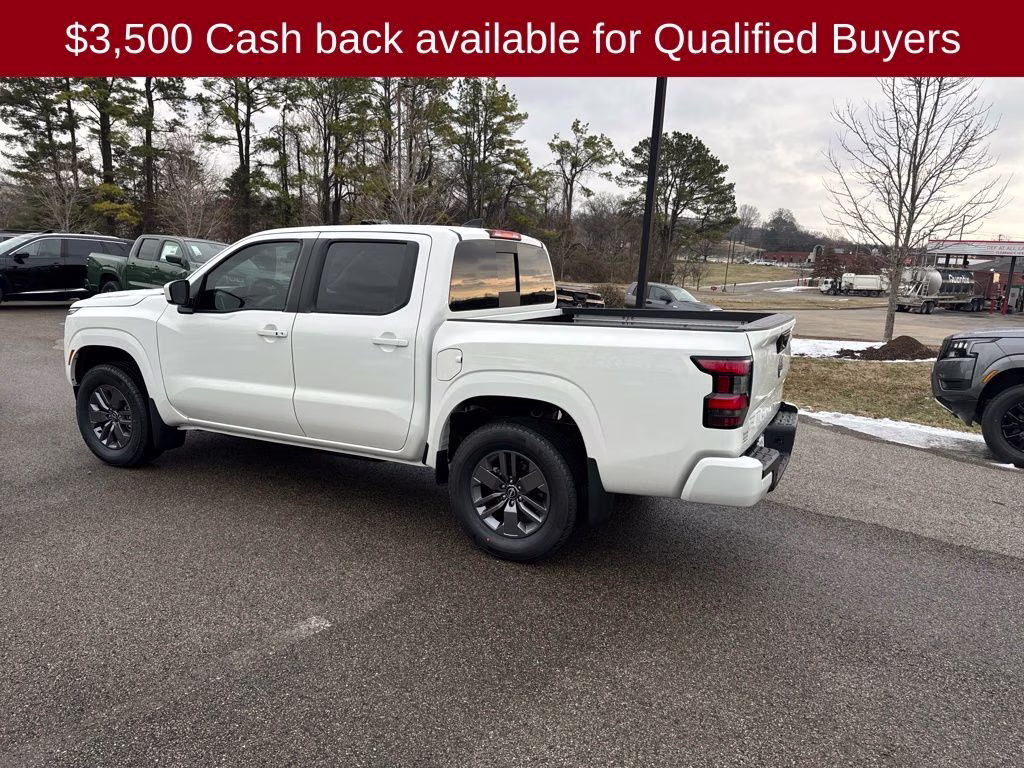 2026 Glacier White Nissan Frontier SV 4X4 Truck