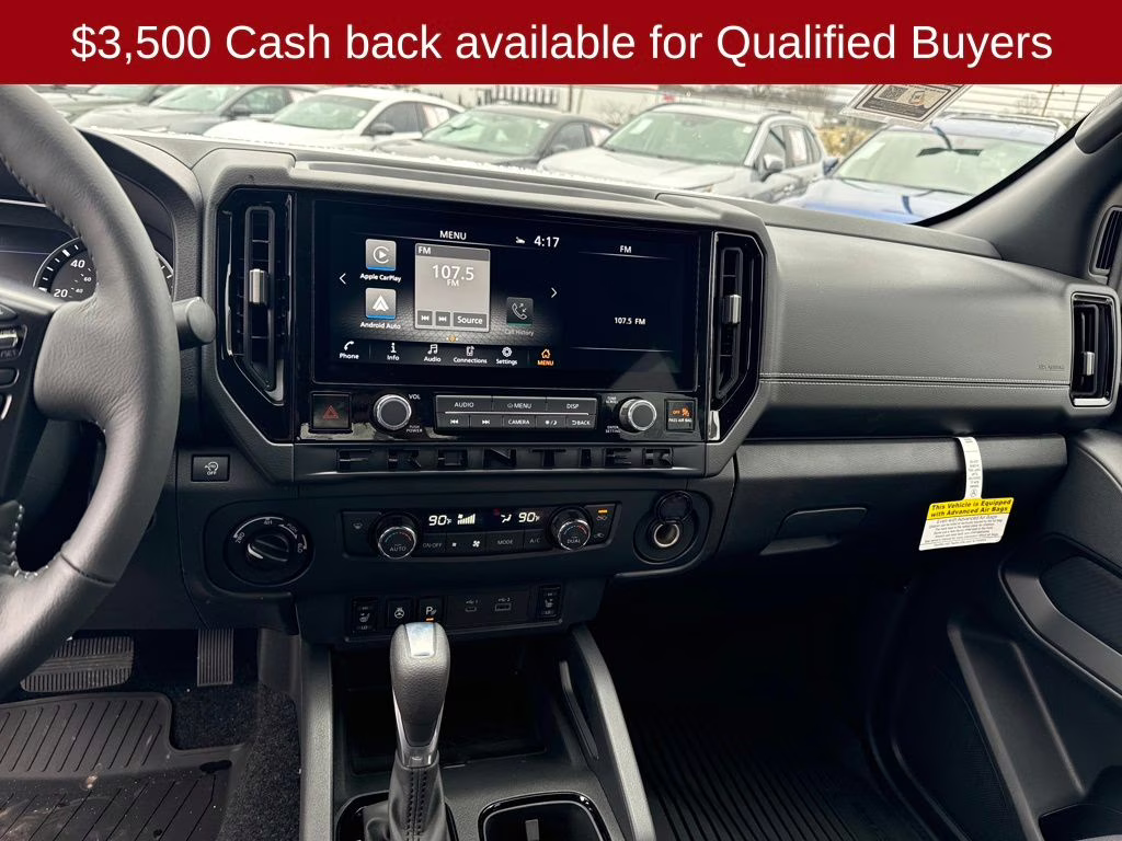 2026 Glacier White Nissan Frontier SV 4X4 Truck