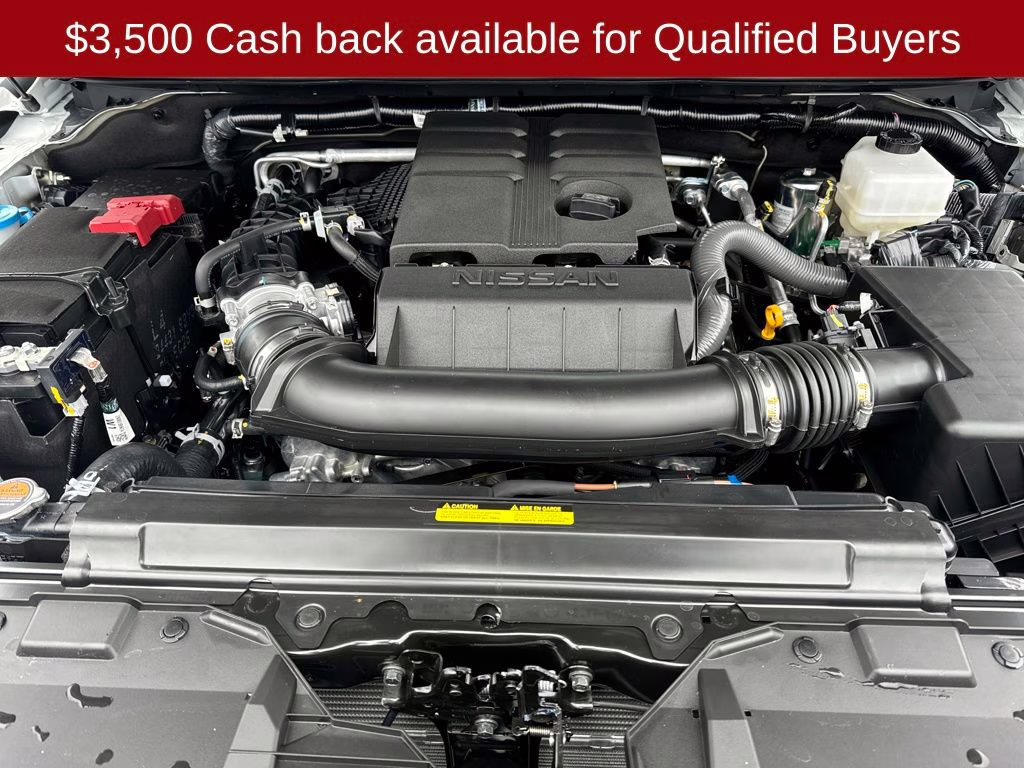 2026 Glacier White Nissan Frontier SV 4X4 Truck