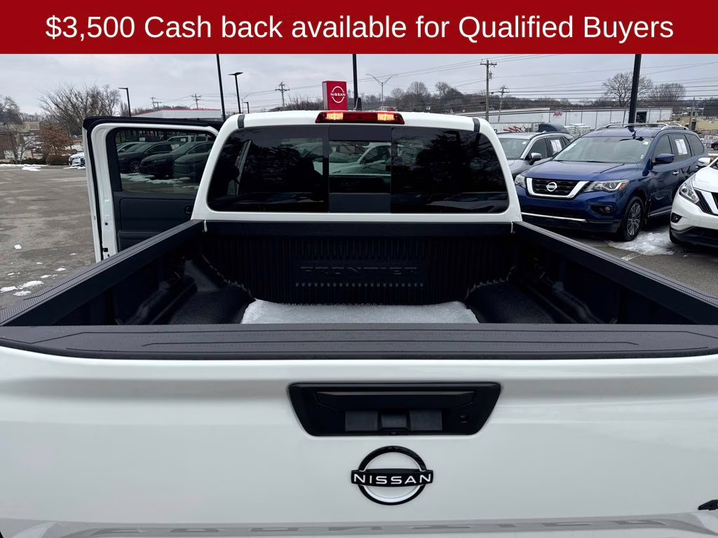 2026 Glacier White Nissan Frontier SV 4X4 Truck