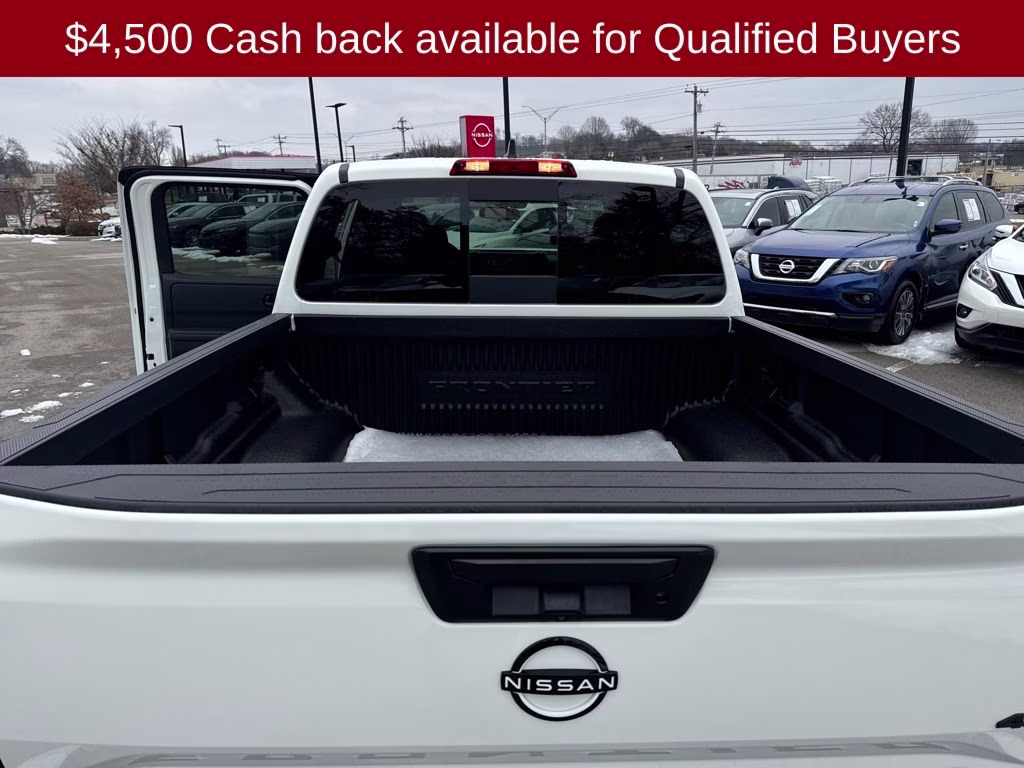 2026 Glacier White Nissan Frontier SV 4X4 Truck