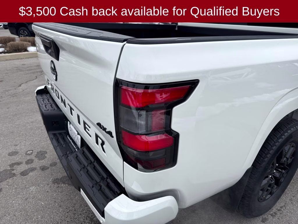 2026 Glacier White Nissan Frontier SV 4X4 Truck