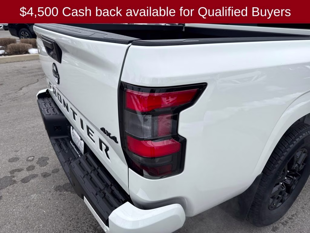 2026 Glacier White Nissan Frontier SV 4X4 Truck