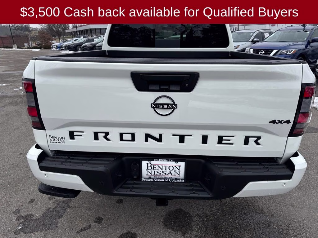 2026 Glacier White Nissan Frontier SV 4X4 Truck