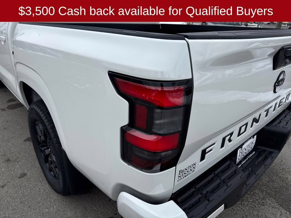 2026 Glacier White Nissan Frontier SV 4X4 Truck