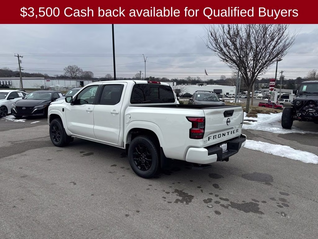 2026 Glacier White Nissan Frontier SV 4X4 Truck