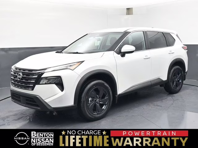 2026 Everest White Pearl Tricoat Nissan Rogue SV FWD SUV