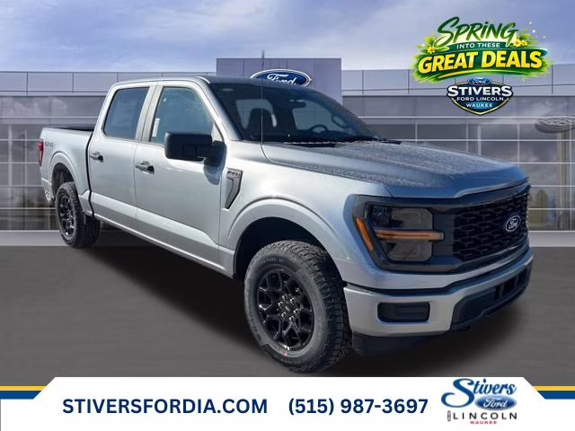2026 Iconic Silver Metallic Ford F-150 STX 4X4 Truck