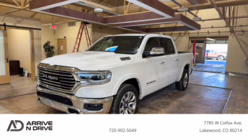 2022 White Ram 1500 Crew Cab Laramie Longhorn Pickup 4D 5 1/2 ft 4X4