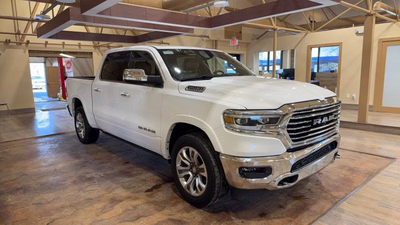 2022 White Ram 1500 Crew Cab Laramie Longhorn Pickup 4D 5 1/2 ft 4X4