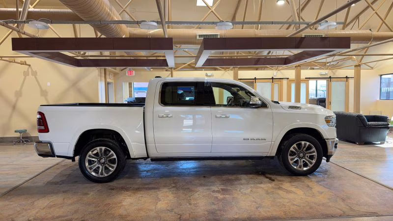 2022 White Ram 1500 Crew Cab Laramie Longhorn Pickup 4D 5 1/2 ft 4X4