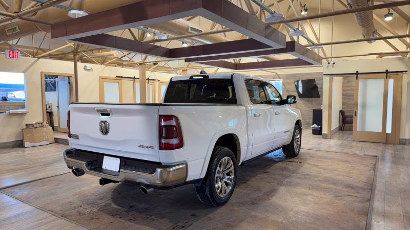 2022 White Ram 1500 Crew Cab Laramie Longhorn Pickup 4D 5 1/2 ft 4X4