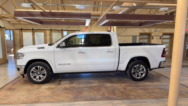 2022 White Ram 1500 Crew Cab Laramie Longhorn Pickup 4D 5 1/2 ft 4X4