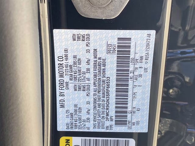 2025 Shadow Black Ford Bronco Sport Heritage 4X4 SUV