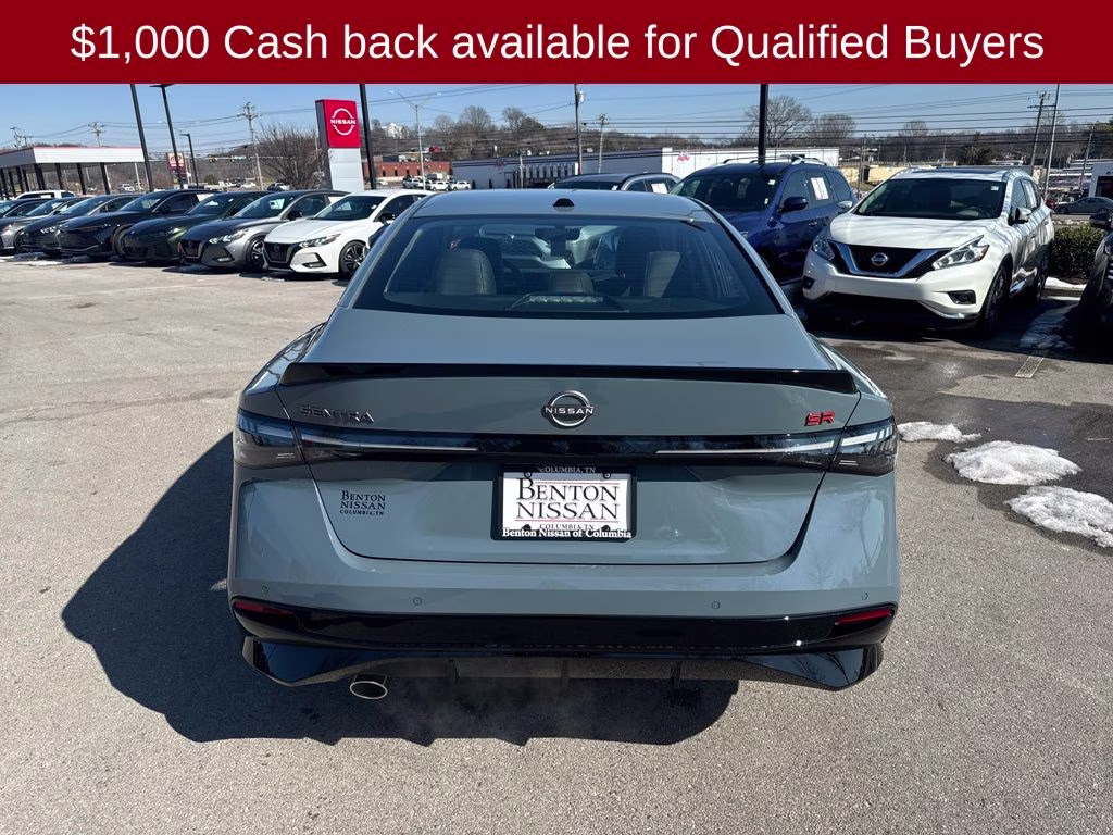 2026 Atlantic Gray Metallic Nissan Sentra SR FWD Sedan