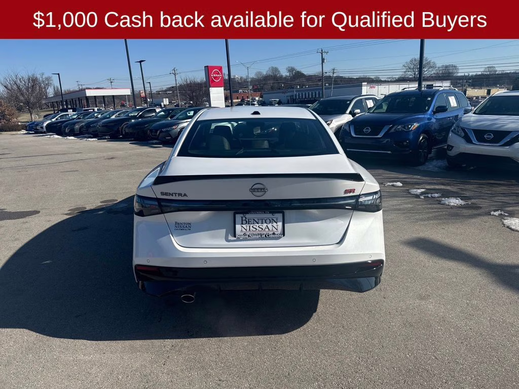2026 Aspen White Tricoat Nissan Sentra SR FWD Sedan
