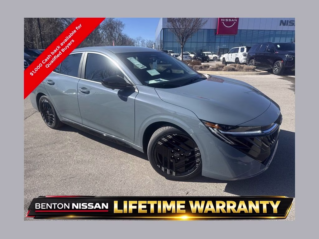 2026 Atlantic Gray Metallic Nissan Sentra SR FWD Sedan