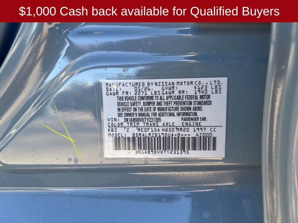 2026 Atlantic Gray Metallic Nissan Sentra SR FWD Sedan