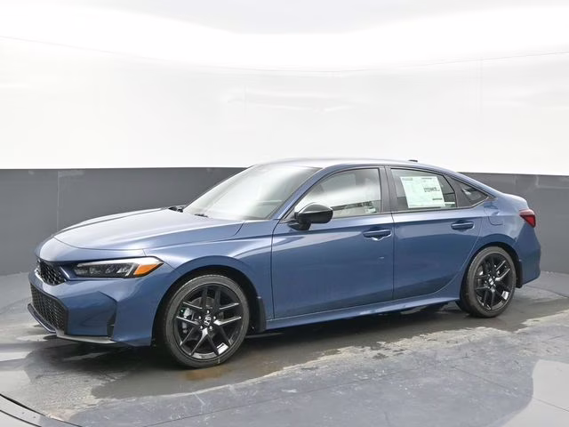 2026 Blue Lagoon Pearl Honda Civic Hybrid Sport FWD Sedan