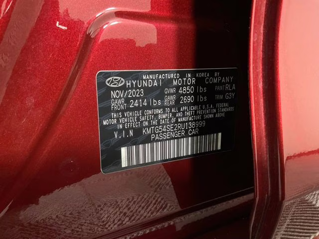 2024 Red Genesis G70 3.3T Sport Advanced RWD Sedan