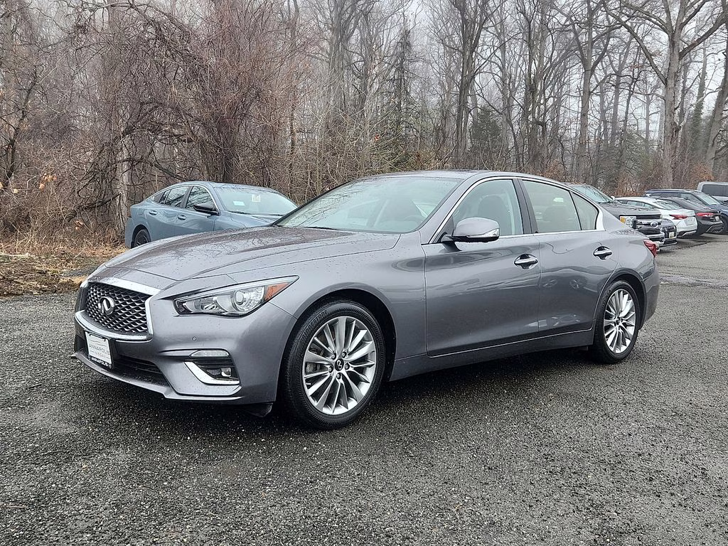2023 Graphite Shadow INFINITI Q50 LUXE AWD Sedan