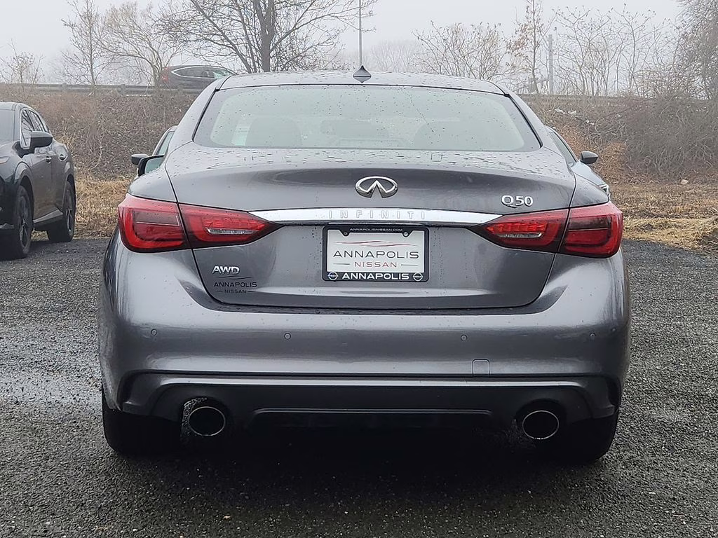 2023 Graphite Shadow INFINITI Q50 LUXE AWD Sedan