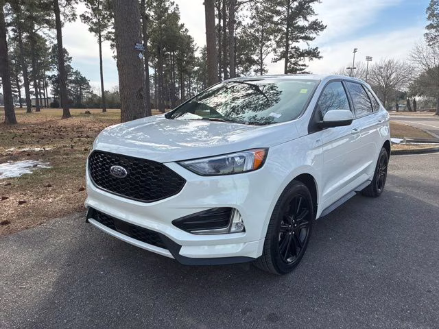 2023 White Metallic Ford Edge ST Line AWD SUV
