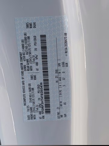 2026 Oxford White Ford Super Duty F-350 DRW XL 4X4 Truck