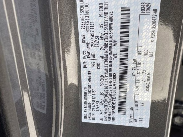 2026 Carbonized Gray Metallic Ford Bronco Big Bend 4X4 Convertible