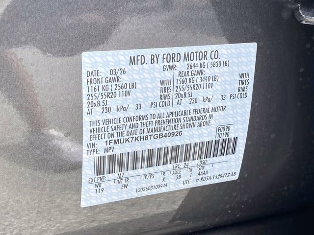 2026 Carbonized Gray Metallic Ford Explorer ST-Line RWD SUV