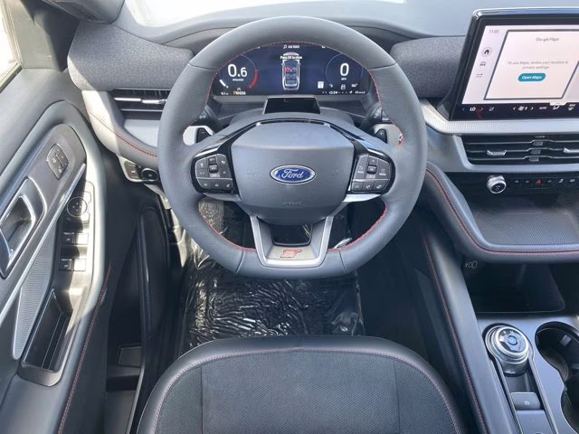 2026 Star White Metallic Tri-Coat Ford Explorer ST RWD SUV