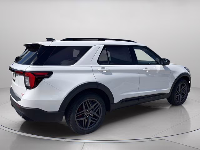 2026 Star White Metallic Tri-Coat Ford Explorer ST RWD SUV