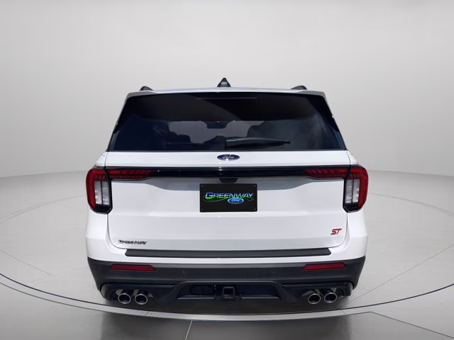 2026 Star White Metallic Tri-Coat Ford Explorer ST RWD SUV
