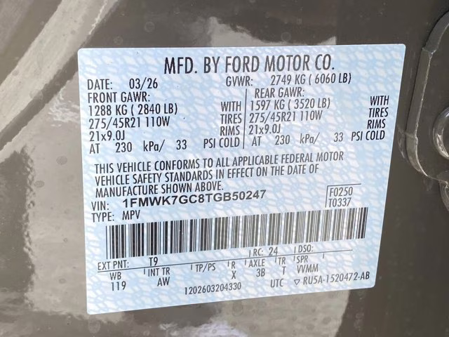 2026 Marsh Gray Ford Explorer ST RWD SUV