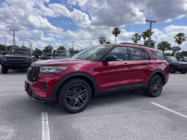 2026 Rapid Red Metallic Tinted Clearcoat Ford Explorer ST 4X4 SUV