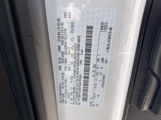 2026 Oxford White Ford Transit Cargo Van Base RWD Van