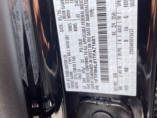 2026 Agate Black Metallic Ford F-150 Tremor 4X4 Truck