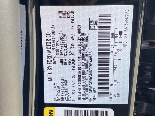 2026 Shadow Black Ford Bronco Sport Heritage 4X4 SUV