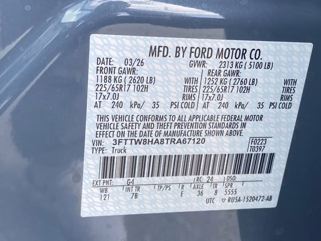 2026 Azure Gray Metallic Tri-Coat Ford Maverick XLT FWD Truck