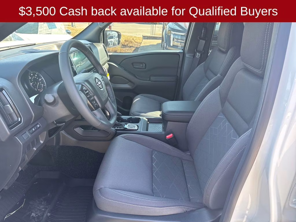 2026 Glacier White Nissan Frontier SV 4X4 Truck