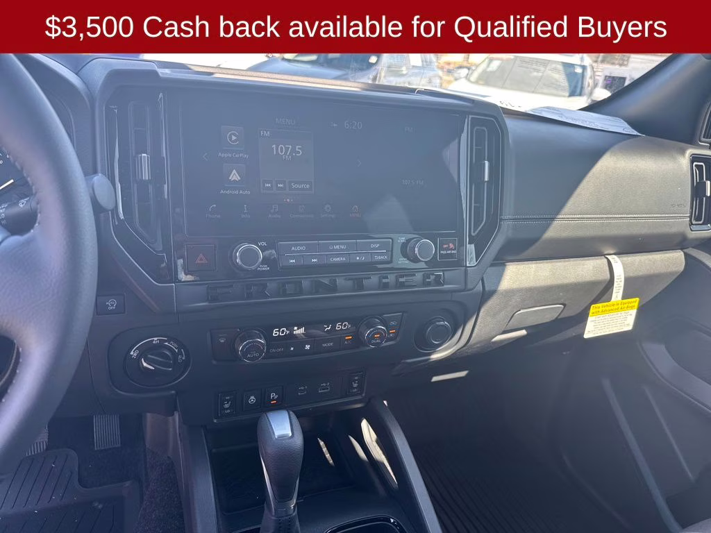 2026 Glacier White Nissan Frontier SV 4X4 Truck