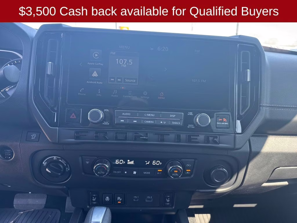 2026 Glacier White Nissan Frontier SV 4X4 Truck