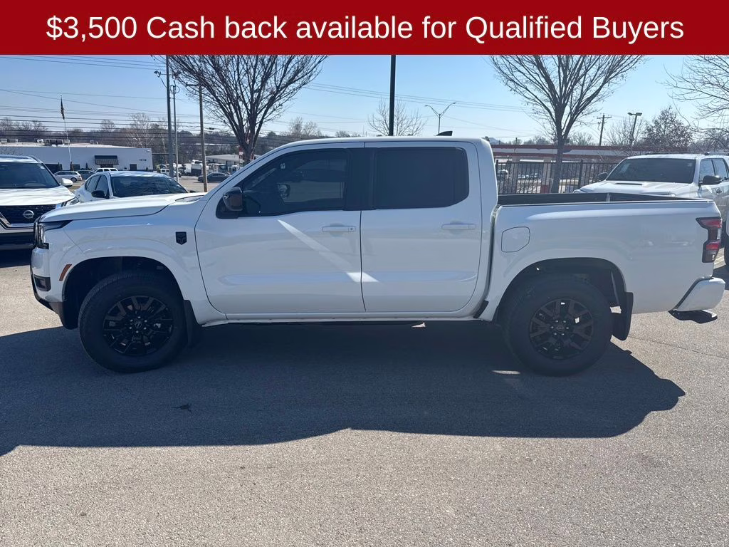 2026 Glacier White Nissan Frontier SV 4X4 Truck