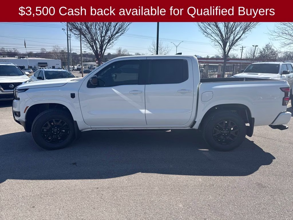 2026 Glacier White Nissan Frontier SV 4X4 Truck
