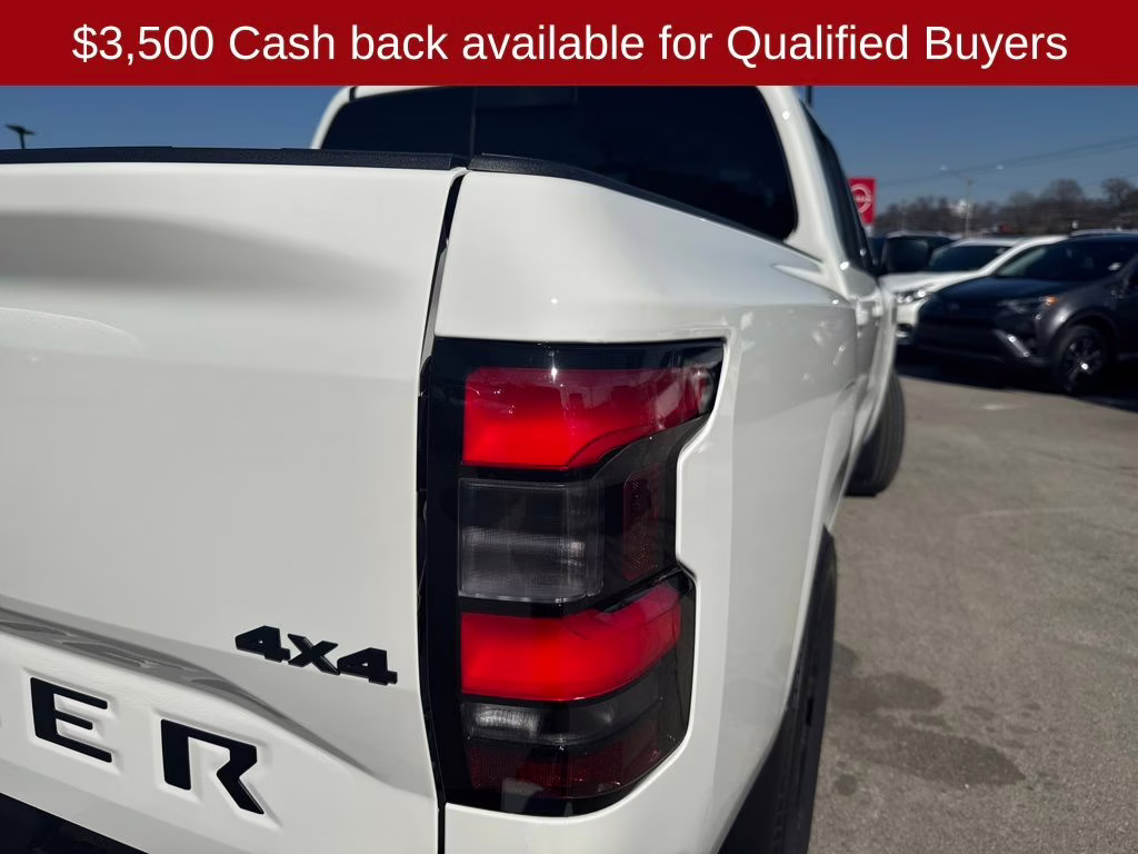 2026 Glacier White Nissan Frontier SV 4X4 Truck