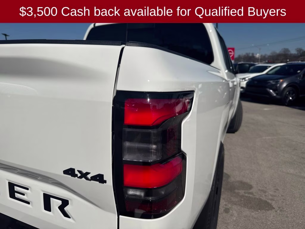 2026 Glacier White Nissan Frontier SV 4X4 Truck