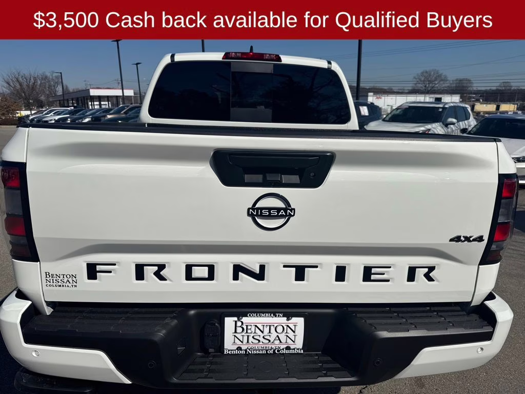 2026 Glacier White Nissan Frontier SV 4X4 Truck