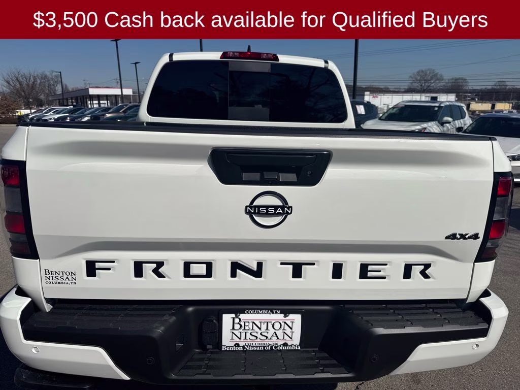 2026 Glacier White Nissan Frontier SV 4X4 Truck